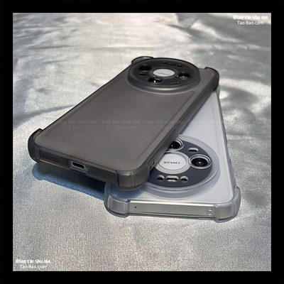 肤感磨砂四角防摔太空壳Magic8/7/6适用400荣耀500/X70/300/X9D手机壳X50全包X9C透黑白色畅玩60/40/5男4PRO