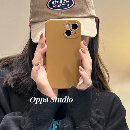 秋冬焦糖棕适用红米K30/40S手机壳note12/8/9小米10/K50PRO/K60至尊版13/14/K70