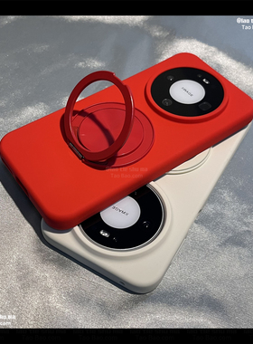 大红色高级感360°旋转支架适用K90小米17Ultra/15手机壳14PRO红米k80液态硅胶70软糯Note13新款TURBO4/Civi5