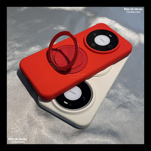大红色高级感360°旋转支架S50/S60适用VIVO X300PRO/X200 PRO MINI手机壳X100Ultra液态硅胶S20新年S19女S30
