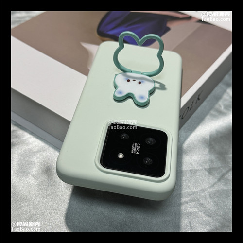 曼波绿兔子支架K90适用K80小米17/15手机壳14ultra/K70至尊版13PRO红米Note12软糯Turbo4液态硅胶civi5女K60