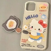 70华为P60手机壳NOVA14 40带手链11畅享80 9支架7 KT猫煎蛋少女心适用Mate80 P50 20PRO挂绳12麦芒10