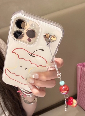 大孔爱心挂件吊坠苹果适用IQOOZ9TURBO+手机壳IQOO NEO9/6双层imd高级感7/8/13/10PRO网红Z3亮面U5e白色11S/9