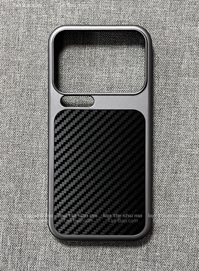 钛灰黑色凯夫拉纹理磁吸充电TURBO5/4适用K90小米17手机壳iPhone 16Pro Max新款15碳纤维纹14大孔13磨砂硬壳