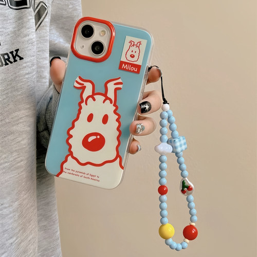 ins风探头小狗适用三星S25/S24+手机壳S23 Ultra趣味NOTE20/22FE情侣s21女S10新款A51/A52可爱A53小众A54/A55