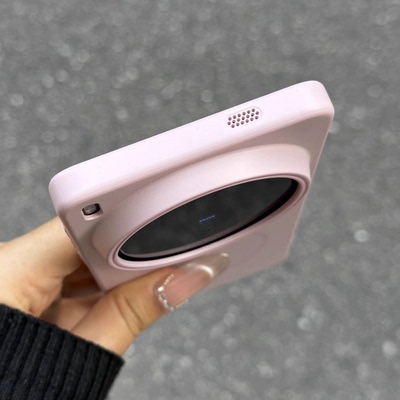 温柔感藕粉磁吸S30PRO MINI适用VIVO X300/X200Ultra手机壳S50/Y500大孔PRO+纯色X90/X100s超薄S19硬S20女V40