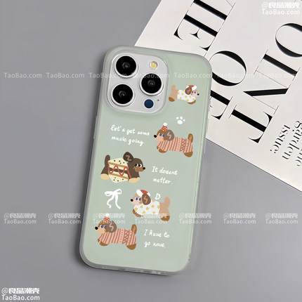 磨砂曼波绿色腊肠狗适用Realme真我GT7pro手机壳neo6创意GT2大师探索版14/13情侣12pro+可爱GT5PRO/5se卡通11