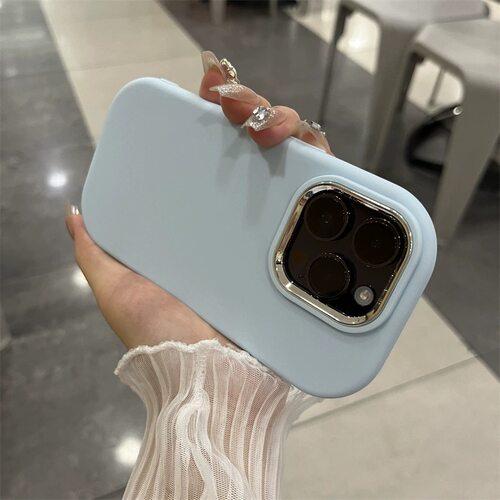 高级感奶蓝色X200S适用VIVO X300手机壳S30/S16大孔X60/X80新款Y52s/Y78细磨砂X90S/S18/S20硅胶Y53s男女Y77E