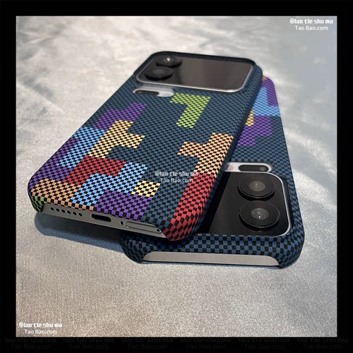 半包凯夫拉纹理适用谷歌Pixel 10pro手机壳Google 9pro创意个性XL碳纤维纹俄罗斯方块潮男轻薄高级感潮流大孔
