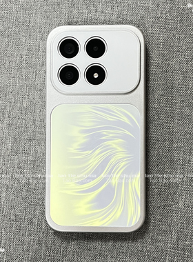 橙色高级感羽纱渐变镭射磁吸壳适用OPPO FindX9手机壳X9PRO防指纹磨砂VIVO X300PRO全包防摔秒变新款时尚小众