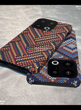 波西米亚编织纹浮雕手感FindX8S+适用OPPO Find X9PRO/X8Ultra手机壳FindX8个性大孔创意轻薄碳纤维纹小众套