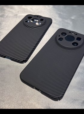 碳纤维纹适用Mate80华为Mate80PRO MAX手机壳Pura70 PRO+黑灰色凯夫拉纹NOVA15全包14Ultra细格纹p40/60RS/50