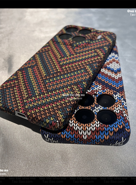 小众波西米亚风浮雕个性K90适用Turbo4红米K80小米17/15/14手机壳NOTE13碳纤维纹K70至尊版K60/K50新款12PRO+