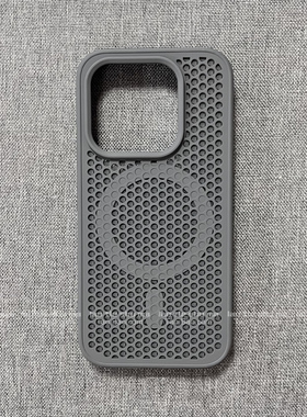 蜂窝孔散热钛灰色磁吸简约适用IQOO15/13/12手机壳IQOO Z10/Z9 TURBO PRO透气防滑NEO10洞洞11磨砂全包防摔套