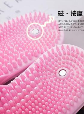 按摩拖鞋女脚底穴位足疗鞋情侣夏季浴室防滑室内足底带刺凉拖鞋男