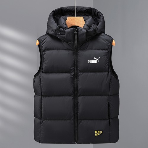 奥莱专柜男士冬季羽绒马甲白鸭绒