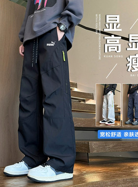 奥莱专柜秋季男美式工装阔腿长裤