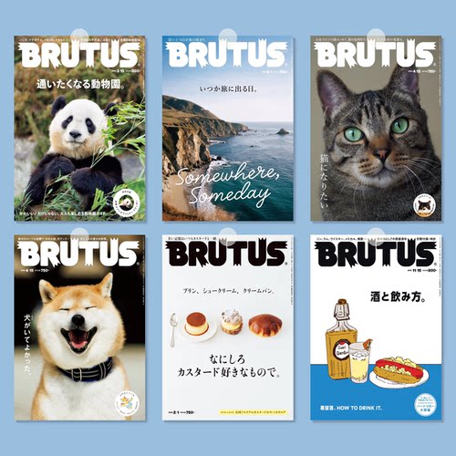 BRUTUS日本杂志海报|房间宿舍咖啡店小众ins氛围感文艺装饰画报