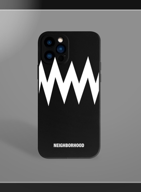 nbhd潮牌波浪苹果16promax手机壳适用iPhone1保护套14plus黑色防摔套13mini