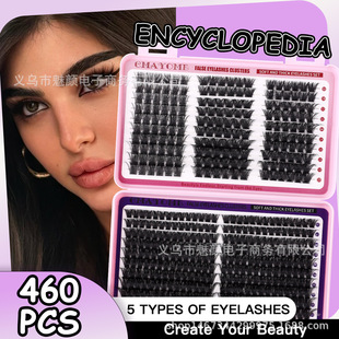 mixed segmented false eyelashes curve假睫毛 460 clusters
