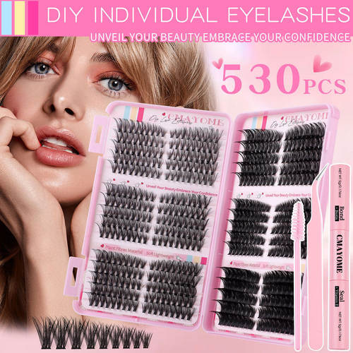 530 Cluster False Eyelash Adhesive Extension Set睫毛延长套装