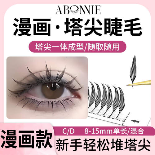 Tower top style, wing false eyelashes塔尖假睫毛羽翼嫁接美睫