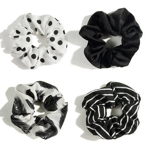 Leopard print, large intestine circle, striped headband发圈