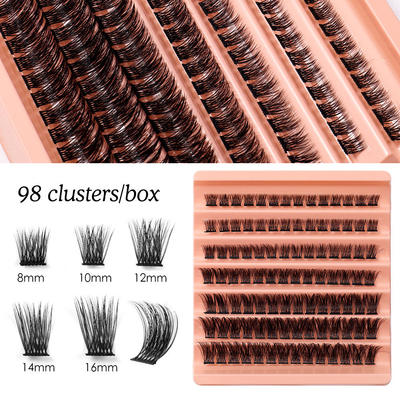 Large capacity segmented natural thick false eyelashes假睫毛