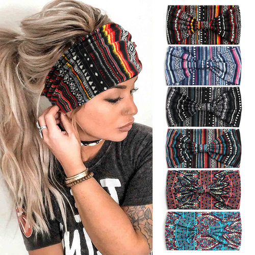 Bohemian waist wide version sports yoga headband宽版运动发带