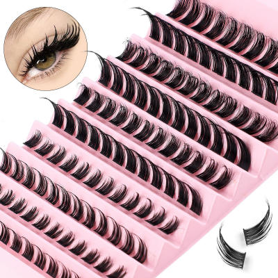120 clusters of false eyelashes 8-16mm DD curvature假睫毛