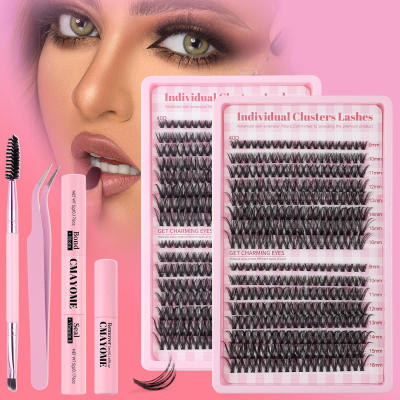 320 Cluster 40D Thick False Eyelash Set 9-16mm假睫毛套装
