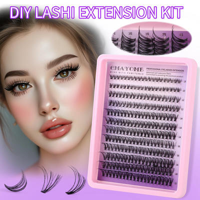 Thick D-curve single cluster false eyelashes 10-18mm DIY睫毛