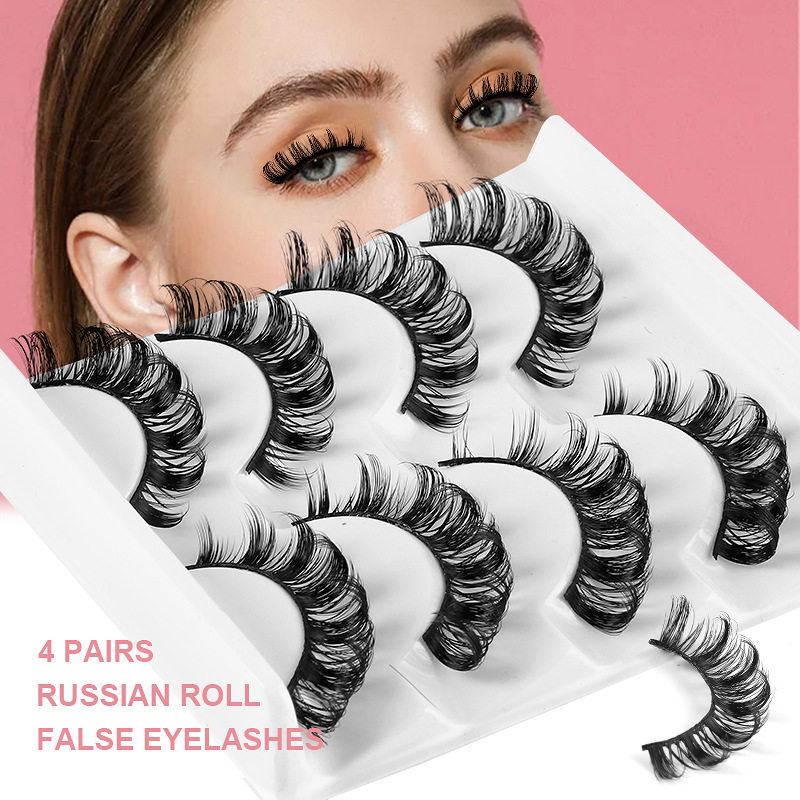 Russian large curly false eyelashes, thick and curled假睫毛