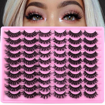 30pairs false eyelashes with multiple layers thick thickness