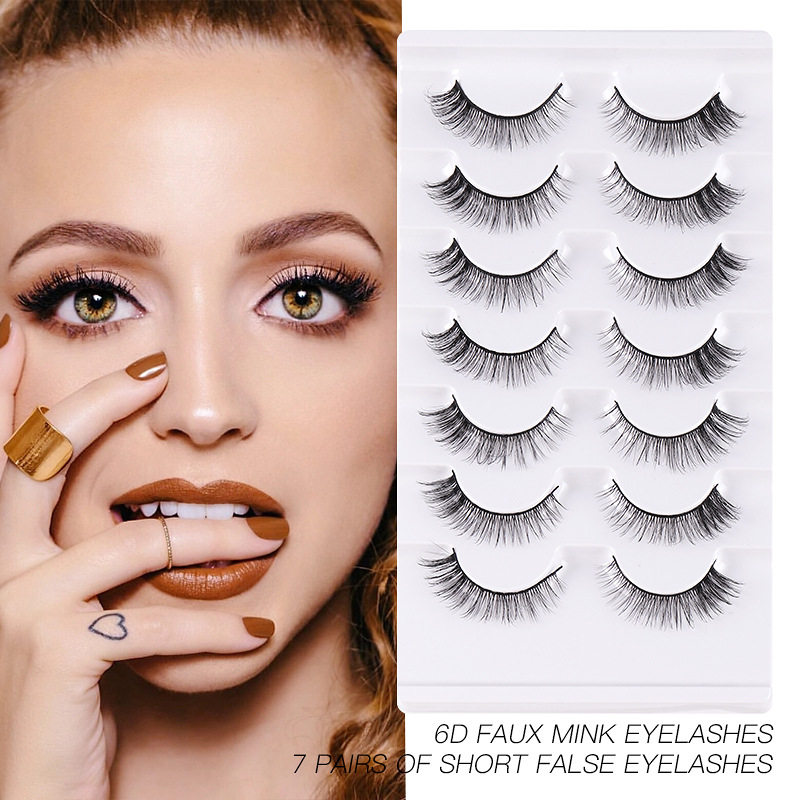 7 pairs curly and thick short false eyelashes7对短款假睫毛