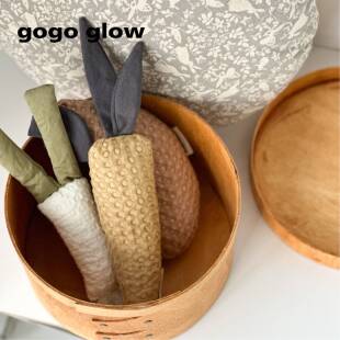 gogo glow华夫格纯棉安抚蔬菜系列玩具