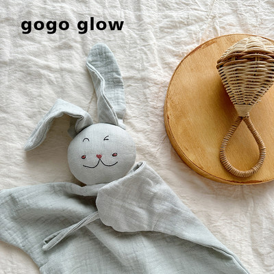 gog gloow小兔安抚巾可定RHU制幼字婴儿玩名具公仔睡眠安抚纯棉