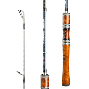 猎魔人碳素魔路滑影路亚竿滑漂竿L快调大导环实木手柄直柄钓鱼竿