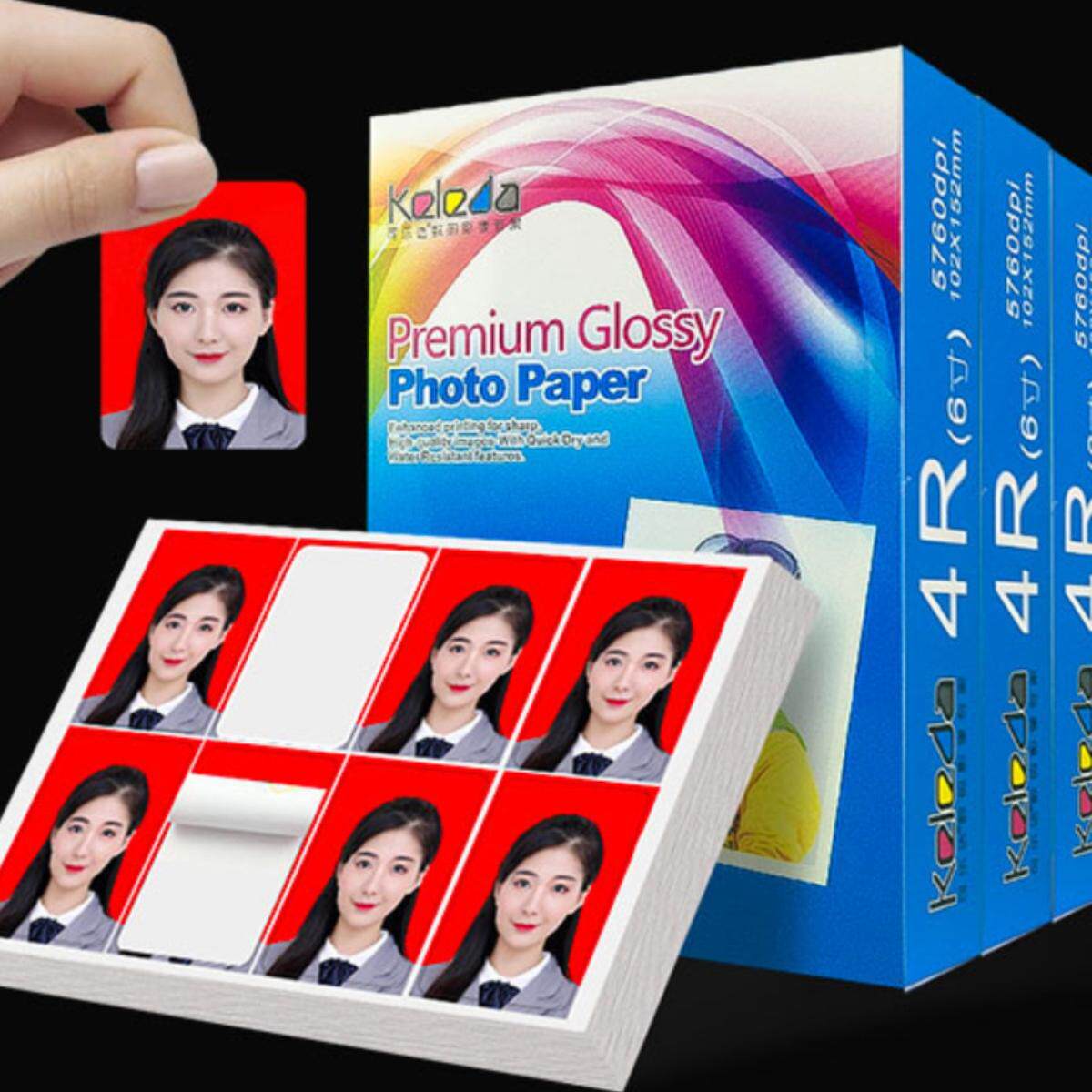 可乐达相纸证件照带胶可撕可贴图片