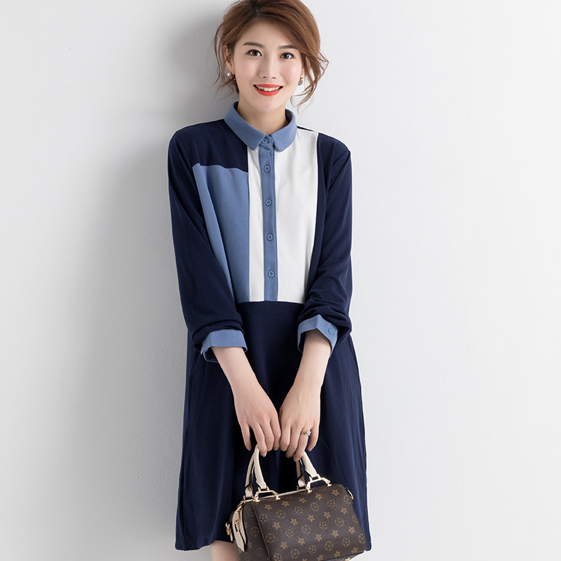 孕妇秋装连衣裙上班外出秋季上衣洋气孕妇装时尚2021职业潮妈宽松