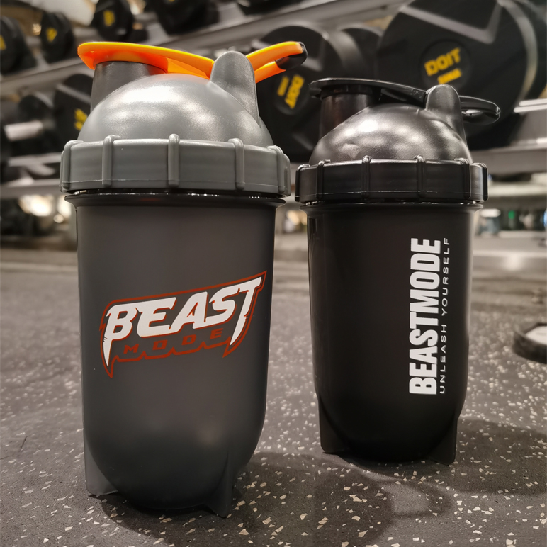 beastmode摇摇杯健身杯子奶昔杯搅拌蛋白粉杯香蕉杯刻度运动水杯