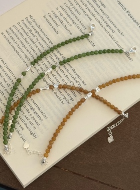 纯天然保真和田玉锦鲤小鱼手链