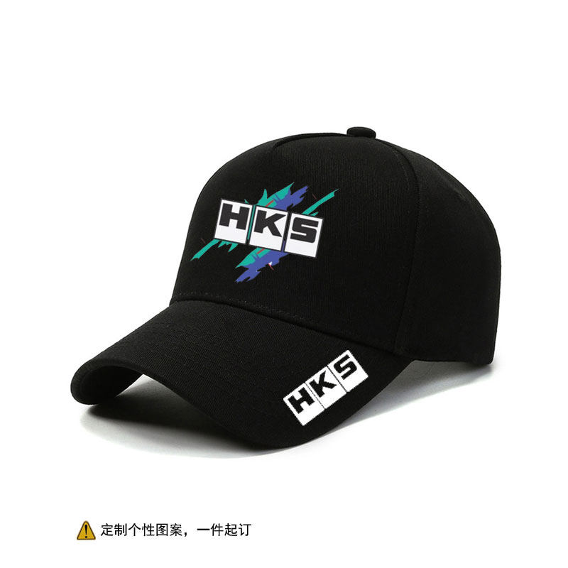 日本JDM改装车HKS Evolution定制图案棒球帽子男户外遮阳防晒百搭
