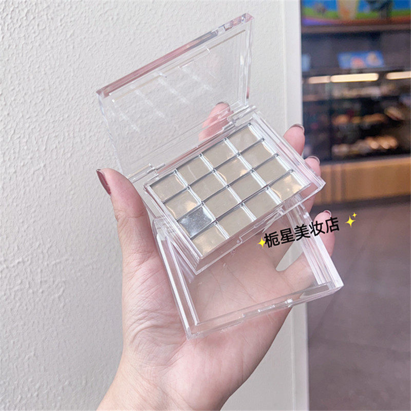 透明超薄分层分装遮瑕眼瘾铝盘diy扣盘收纳盒眼影腮红空盘自组盘