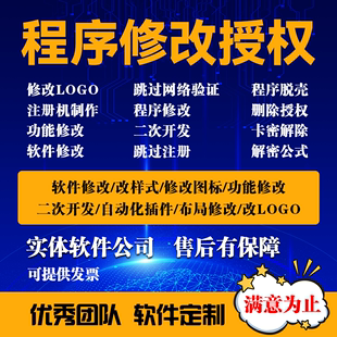 软件修改电脑exe界面logo图标授权码限制一机卡密程序解源码标题