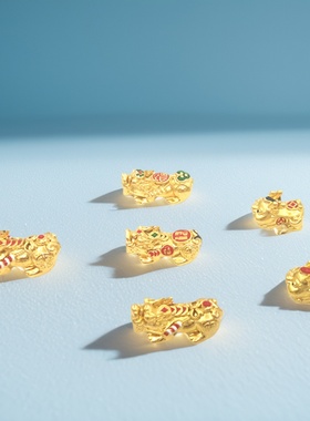 沙金貔貅饰品横穿配饰五福临门