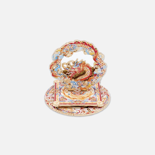 12生肖系列 龙年 钱龙引财 金属摆件冰箱贴【燃创造原创】