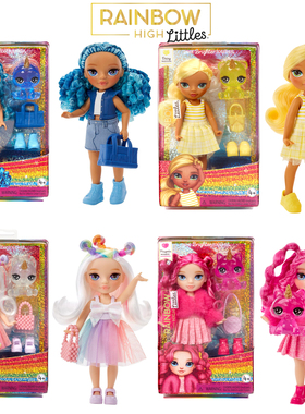 Rainbow High Littles 彩虹高中娃娃玩具套装带配件女孩玩具礼物