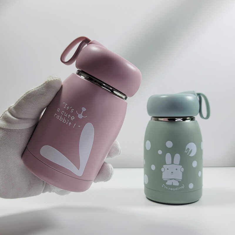 大肚保温杯女士学生便携手提可爱卡通萌物兔子儿童304不锈钢水杯,餐饮具,保冷/保温杯,淘宝优惠券,粉丝福利购,淘宝优惠卷