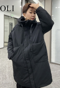 简约外套 2024秋冬新品 休闲时尚 高端休闲百搭时尚 宽松中长款